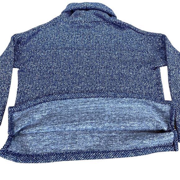 Columbia Sweater Womens XL Blue Knit Polyester Long Sleeve High Low Turtleneck - Picture 9 of 10